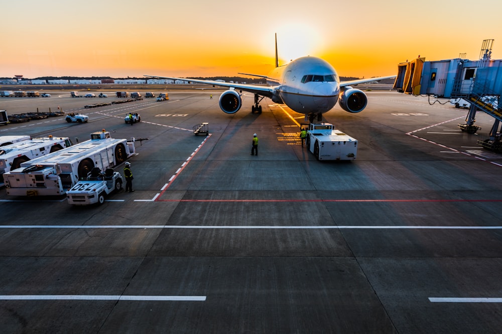 Cargo plane on the runway